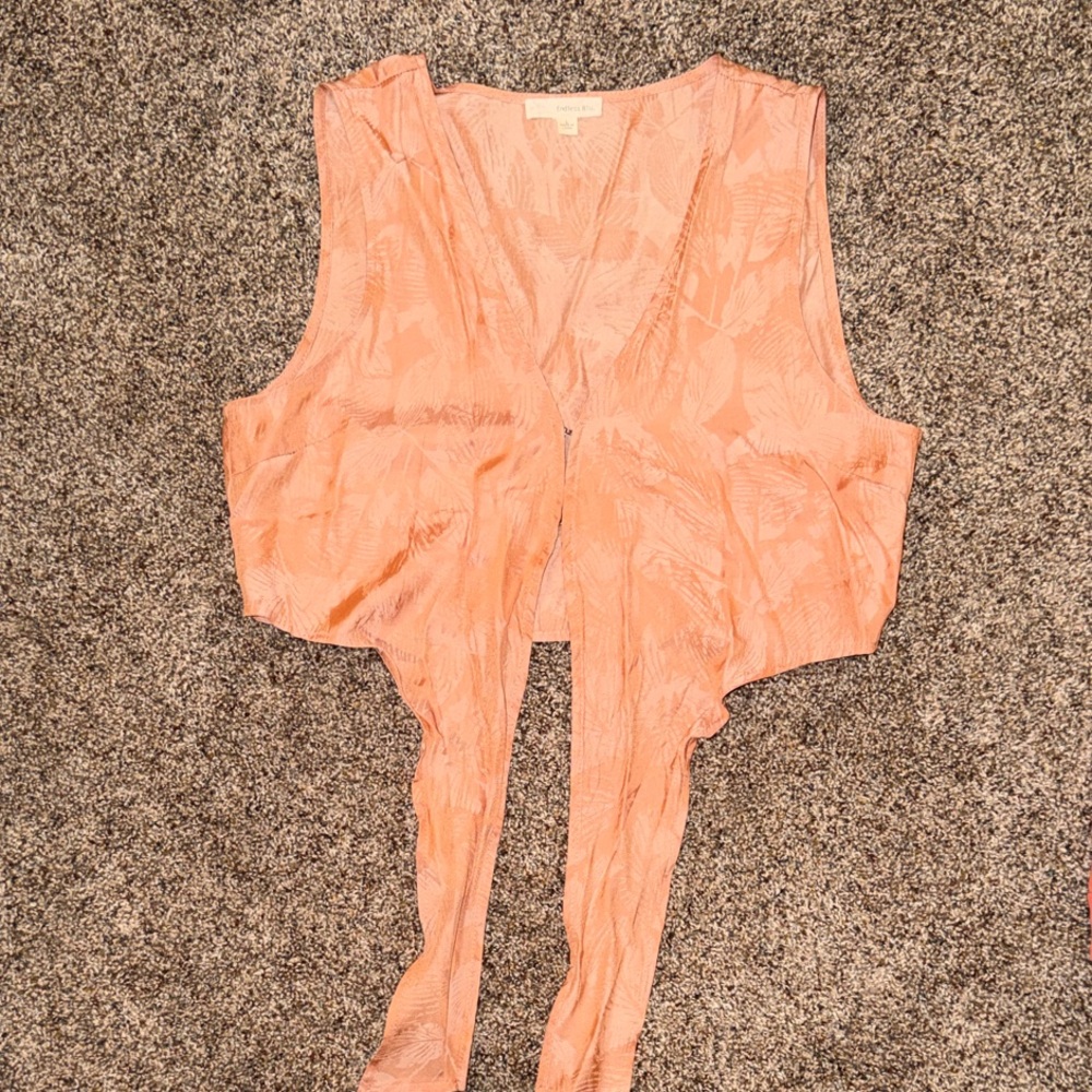 Peach Sleeveless Women's Blouse